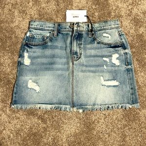 NWT Medium Blue Mid Rise Mini Skirt by Ceros, size 27